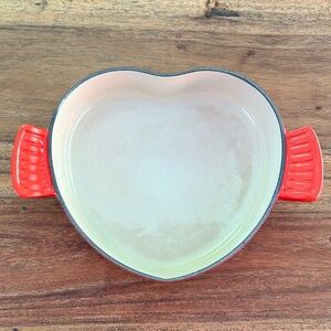 Le Creuset - Enameled Cast Iron Heart - Shallow Casserole Dish